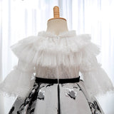 Elegant Baby Girl Runway Fashion Dress.