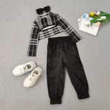 2pc Toddler Girls Fashion Long Sleeve, Cut Out Top & Pant Set