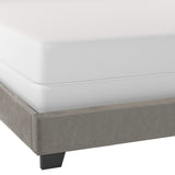 Reece Bed Frame With Channel Stitched Upholstered Headboard. Full, Queen & King Size.