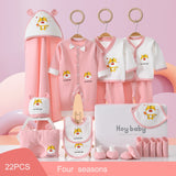 Newborn Baby Unisex Clothing Sets, 100% Cotton