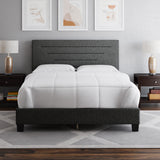 Luxembourg Upholstered Faux Leather Platform Bed Frame