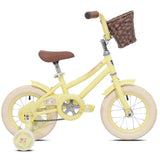 Toddler Girls 12-inch Bicycle With Removable Training Wheels and Basket