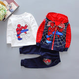 Boys 3Pc Super Hero Hooded Jacket, Shirt and Pant Set