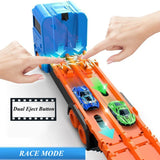 Kids Large Mega Hauler, Three-layer Alloy Folding Track Truck and Cars