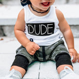 Baby Boy 2Pc Fashion Tank Top & Camouflage Pants Set.