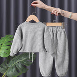 Baby Girls Trendy 2Pc Long Sleeve Cotton Pullover & Elastic Waist Jogger Set.