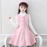 Girls Elegant and Chic Fashion Party Dresses. Choose From 3pc Classy Dress, Bolo Jacket and Hat Set. Or 2PC Chanel Style Bolo Jacket and Tulle Dress Set.