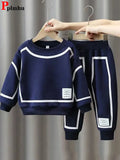 Kids 2 Pc Fashion Long Sleeve Pullover Top & Sweatpant Combo.