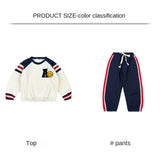 Baby Boys and Girls 2Pc Sporty Sweater & Sweat Pants Set