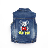 Mickey Mouse Denim Jacket and Sleeveless Vests