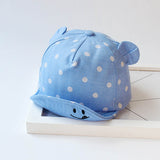 Cute Polka Dot Baby Cap With Ears For Both Girls & Boys