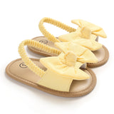 Baby Girls Bow Knot Sandals Cute Summer Soft Sole Flat Princess Shoes Infant Non-Slip First Walkers