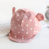 Cute Polka Dot Baby Cap With Ears For Both Girls & Boys