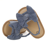 Baby Girls Bow Knot Sandals Cute Summer Soft Sole Flat Princess Shoes Infant Non-Slip First Walkers
