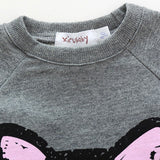 Toddler Girl Kitty Sweatshirt and Pants Set