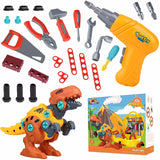 Take Apart Dinosaur Toys for Kids Toys Toolbox Construction Building  with Electric Drill, Dinosaur Toys Christmas Birthday Gifts Boys Girls