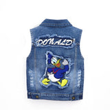 Mickey Mouse Denim Jacket and Sleeveless Vests