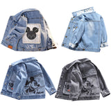 Mickey Mouse Denim Jacket and Sleeveless Vests