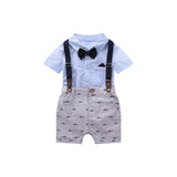 Baby Boy 2Pc Suit, Short Sleeve Shirt & Shorts Overalls