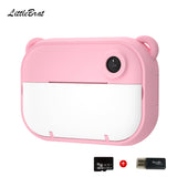 Instant Camera for Kids Camera for Girls 40MP Kids Digital Camera, 2.4" Screen Toddler Camera Kids Selfie Video Camera Children Toy Camera for Kids 3 4 5 6 7 8-10 12, Print Paper and 32G TF Card, Pink