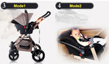 Modern and Fashionable 3 in 1 Portable Baby Stroller