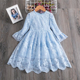 Girls Elegant Spring & Summer Embroidery Lace Dresses. Ages 3T-8Yrs