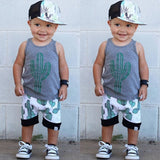 Baby Boy Cactus Tank & Shorts Set