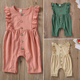 Baby Girl Sleeveless Ruffle Romper