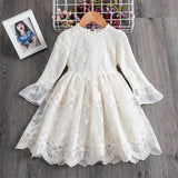 Girls Elegant Spring & Summer Embroidery Lace Dresses. Ages 3T-8Yrs