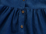 Baby Girls Stylish Jean Dress. Ages 12M-4T