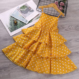 Girls Fashion Shirt & Spaghetti Strap Polka Dot Dress 2Pc Combo. (Dress Also Available As 1Pc))