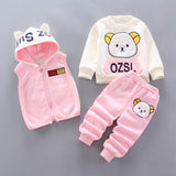 Baby Boys And Girls Hooded Fleece Outerwear Sets