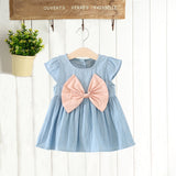 Baby Girls New Fashion Summer Denim Dresses. Ages 12M-7Yrs