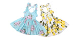 Girls Retro Style, Floral Summer Dresses