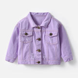 Kids New Fashion Button Denim Jackets