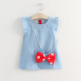 Baby Girls New Fashion Summer Denim Dresses. Ages 12M-7Yrs