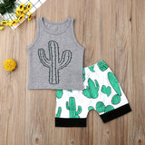 Baby Boy Cactus Tank & Shorts Set