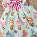 Baby Girls Ice Cream Print Sundress