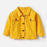 Kids New Fashion Button Denim Jackets