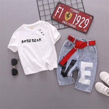 Toddler Stylish T-Shirt & Pants 2Pc Set. Ages 2-7T