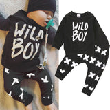 Boys 2Pc "Wild Boy" Sweatshirt and Pants Set.