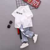 Toddler Stylish T-Shirt & Pants 2Pc Set. Ages 2-7T