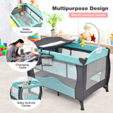 Baby Joy 3 in 1 Portable Baby playpen & Infant Nursery Center w/ Music Box