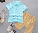 Boys 2pc Summer Sets. Polo Shirts & Shorts, 12M-5T