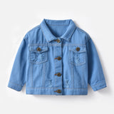 Kids New Fashion Button Denim Jackets