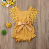 Newborn Baby Girl Cotton Sleeveless Romper