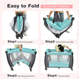 Baby Joy 3 in 1 Portable Baby playpen & Infant Nursery Center w/ Music Box