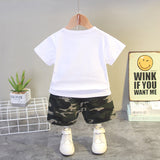 Baby Boys 2Pc Camouflage Bag Sport T-shirt & Shorts set.