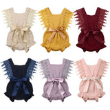 Newborn Baby Girl Cotton Sleeveless Romper