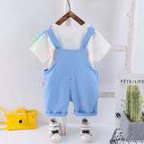 Adorable 2Pc Baby Summer Overalls Set, for Boys & Girls